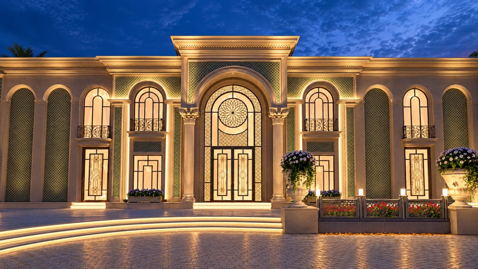 Imperial Ballroom & Palace Facade — Platinum Resort Patna