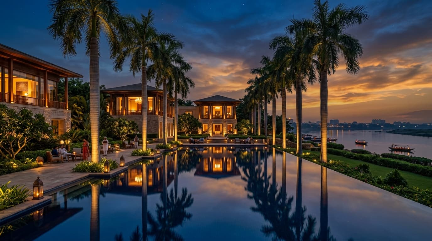 Golden Sunset & Sitar Serenade